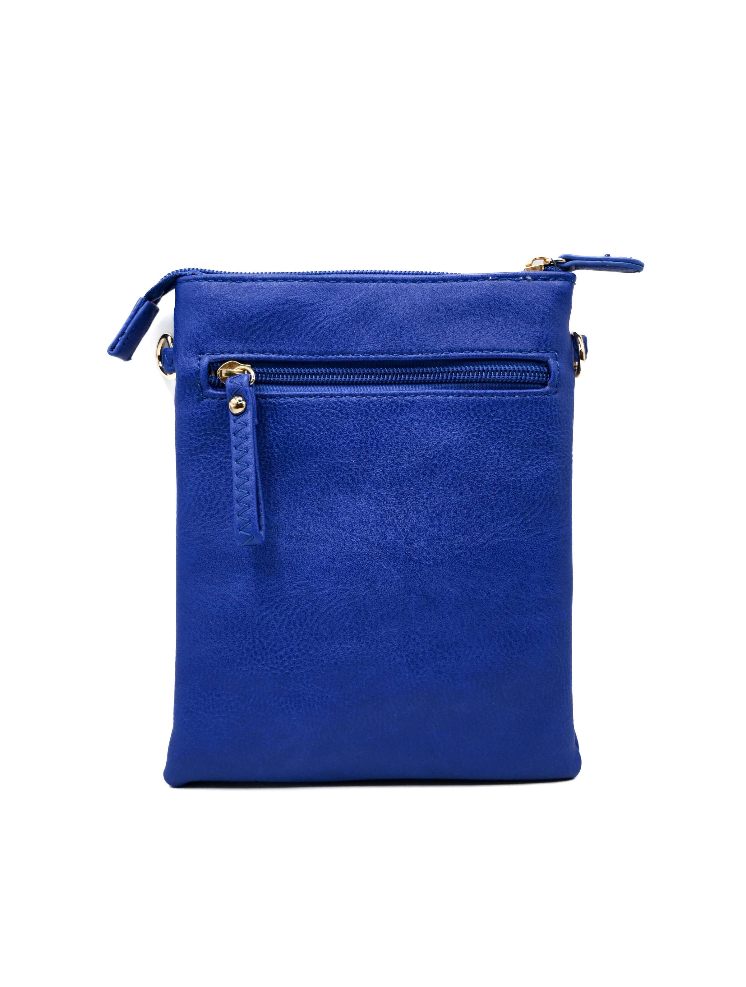 Crossbody Zipper Bag in Royal Blue