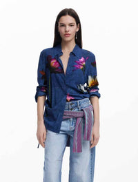 Desigual Floral Button Up Shirt