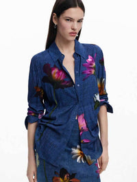 Desigual Floral Button Up Shirt