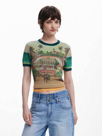 Desigual Landscape Knit T-Shirt