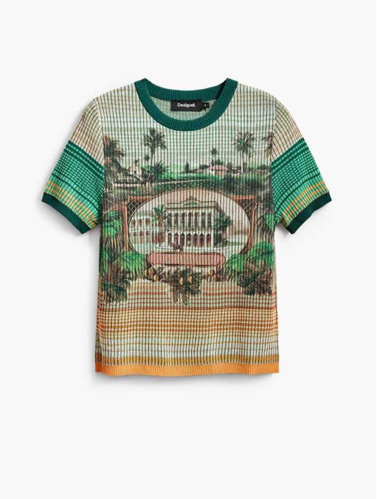 Desigual Landscape Knit T-Shirt