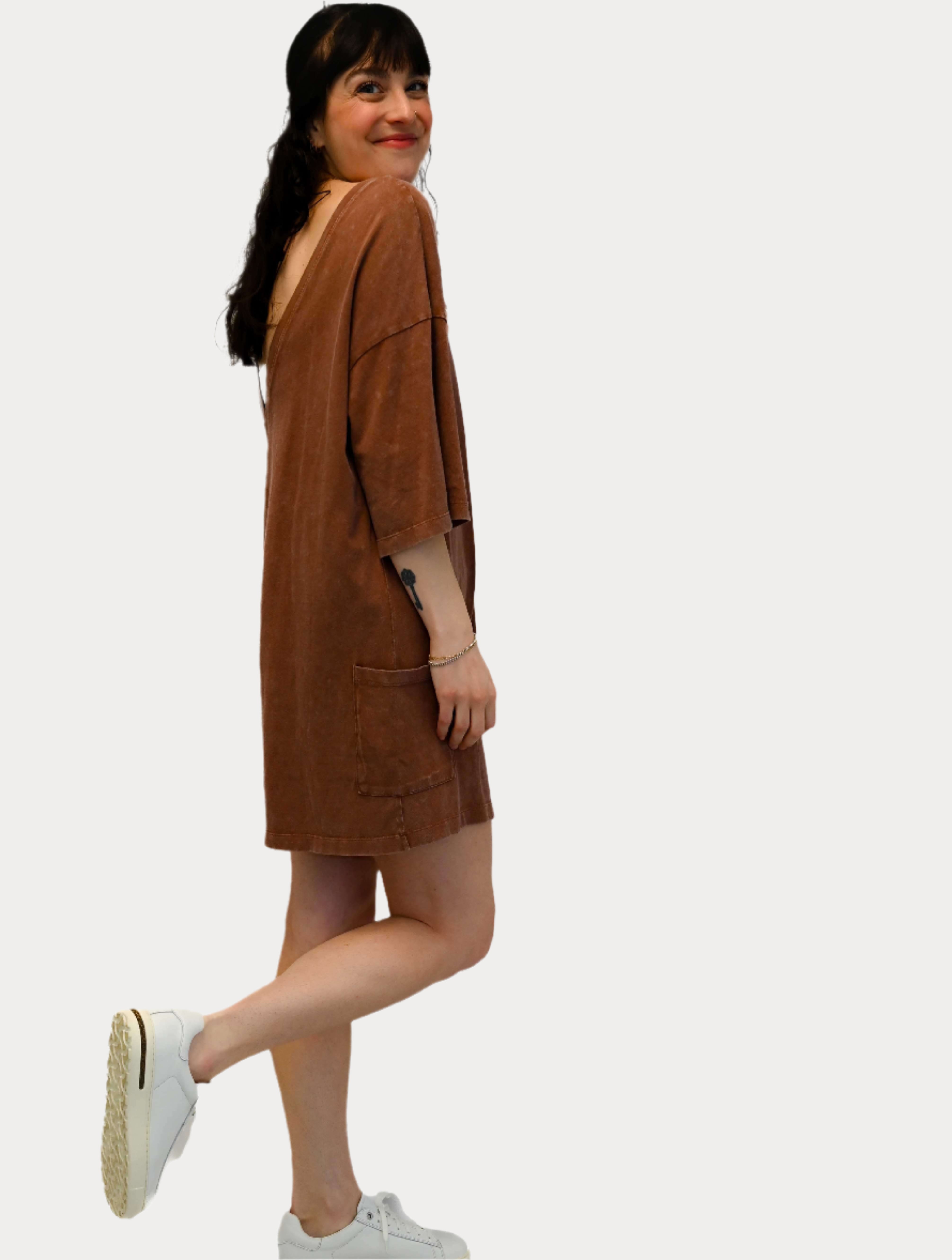 Casual V-Back Short Sleeve Romper