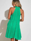 Halter Dress in Green Bright