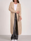 Long Knit Cardigan Sweater