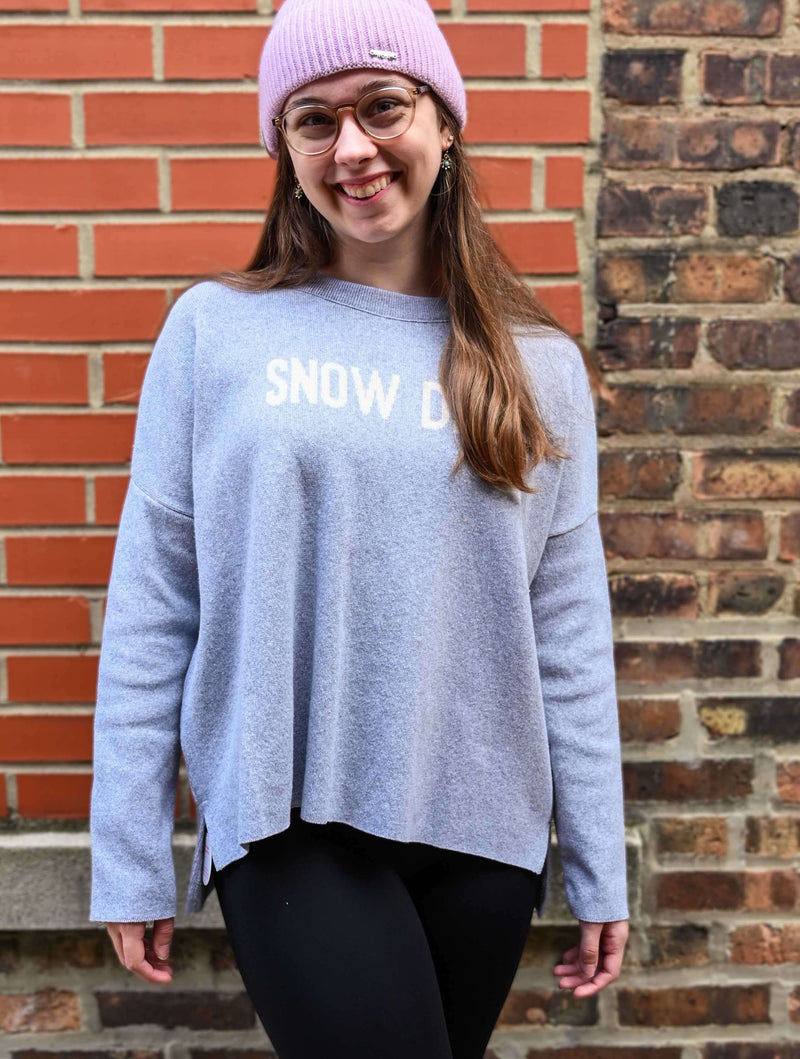 "Snow Day" Sweater in Grey