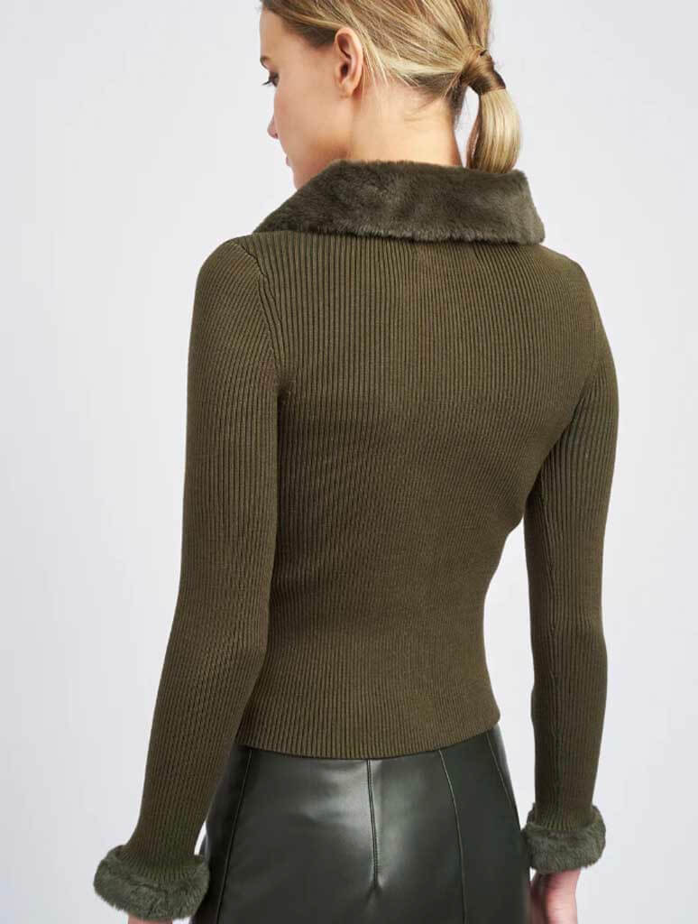 Rayen Knit Top in Olive