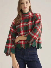 Checkered Holiday Sweater