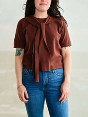 Short Sleeve Layered Sweater