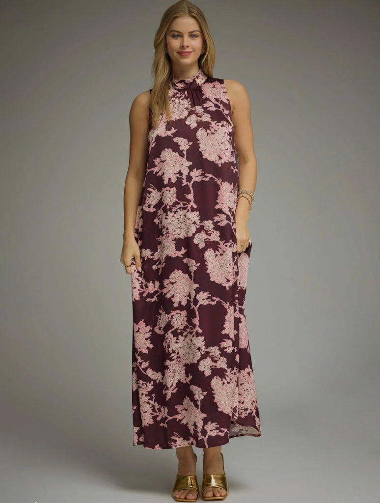 High Neck Maxi Dress