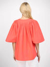 Oversized Short Flutter Sleeve Top