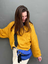 Knit Cardigan in Mustard