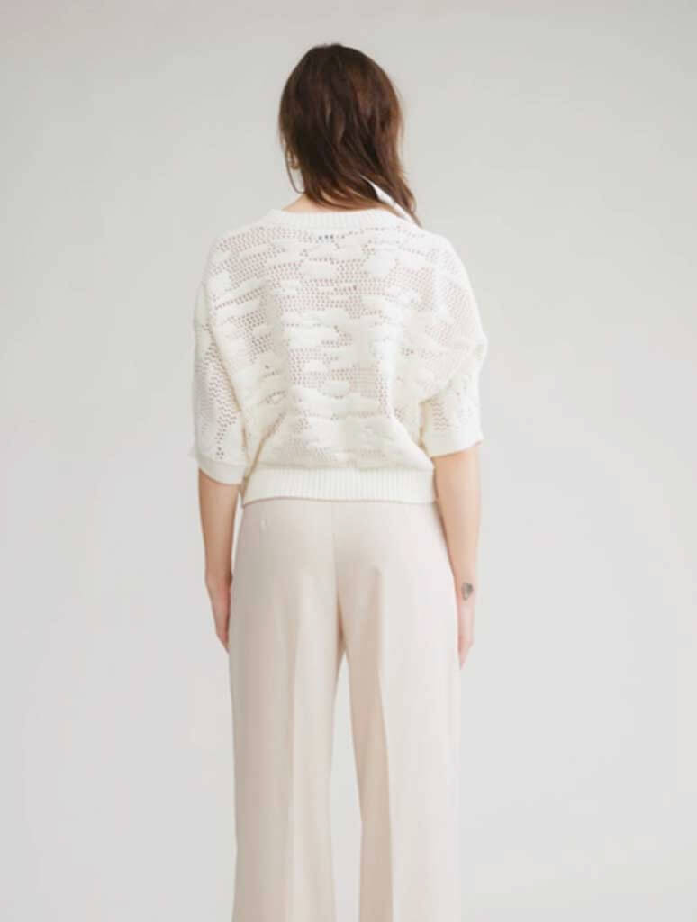 Open Knitting Sweater Top