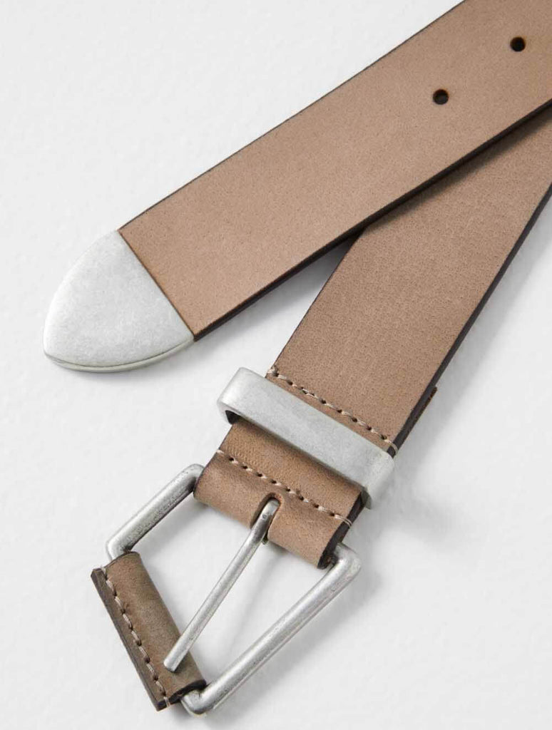 Free People WTF Getty Leather Belt in English Tweed