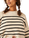Free People Striped Easy Street Crop Sweater