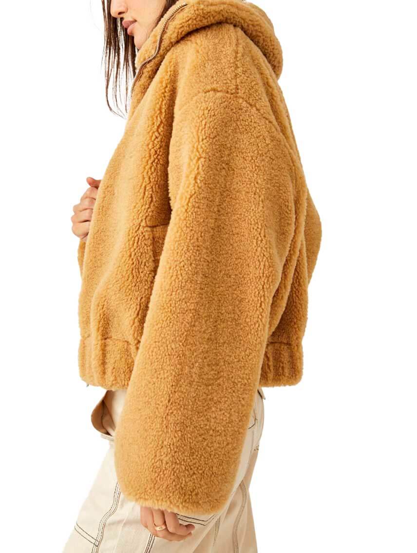 Free People Get Cozy Teddy in Camel