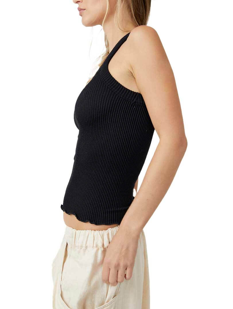 Free People Ribbed Seamless Tank in Black – JAYNE Boutique