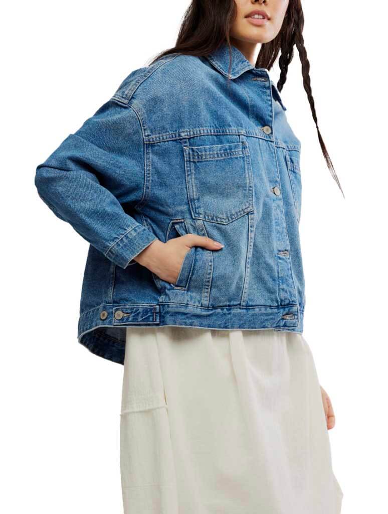 Free People Opal Swing Denim Jacket