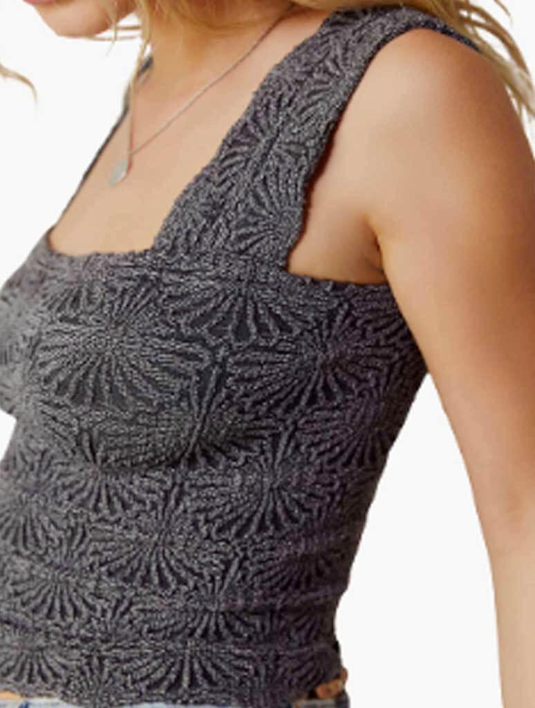 Free People Love Letter Cami in Black