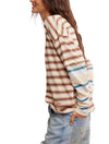 Free People Nina Stripe Long Sleeve Top