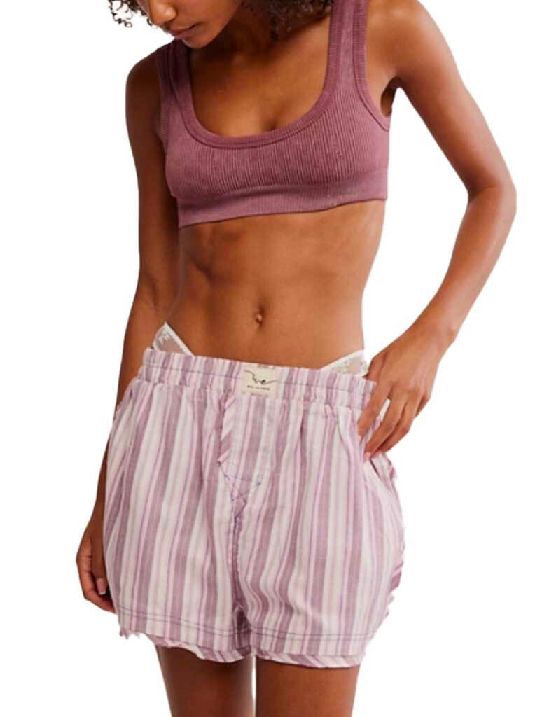 Free People Day To Day Flannel Boxer