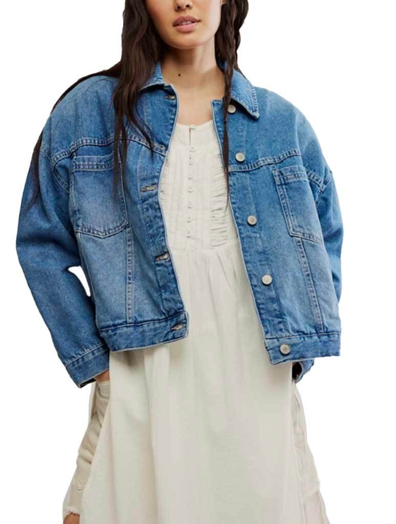 Free People Opal Swing Denim Jacket