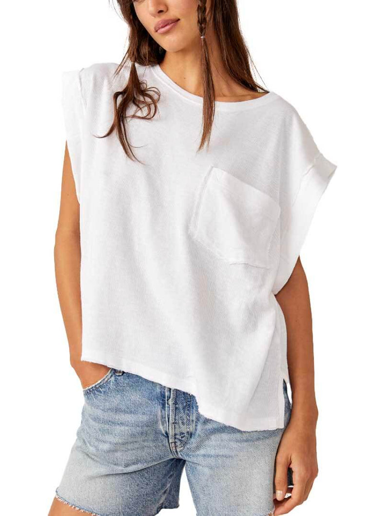 Free People Our Time Tee in Ivory