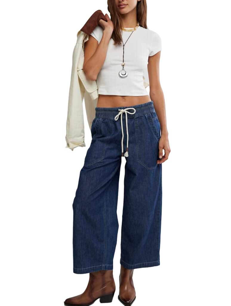 Free People Easy Peasy Pull-On Jeans