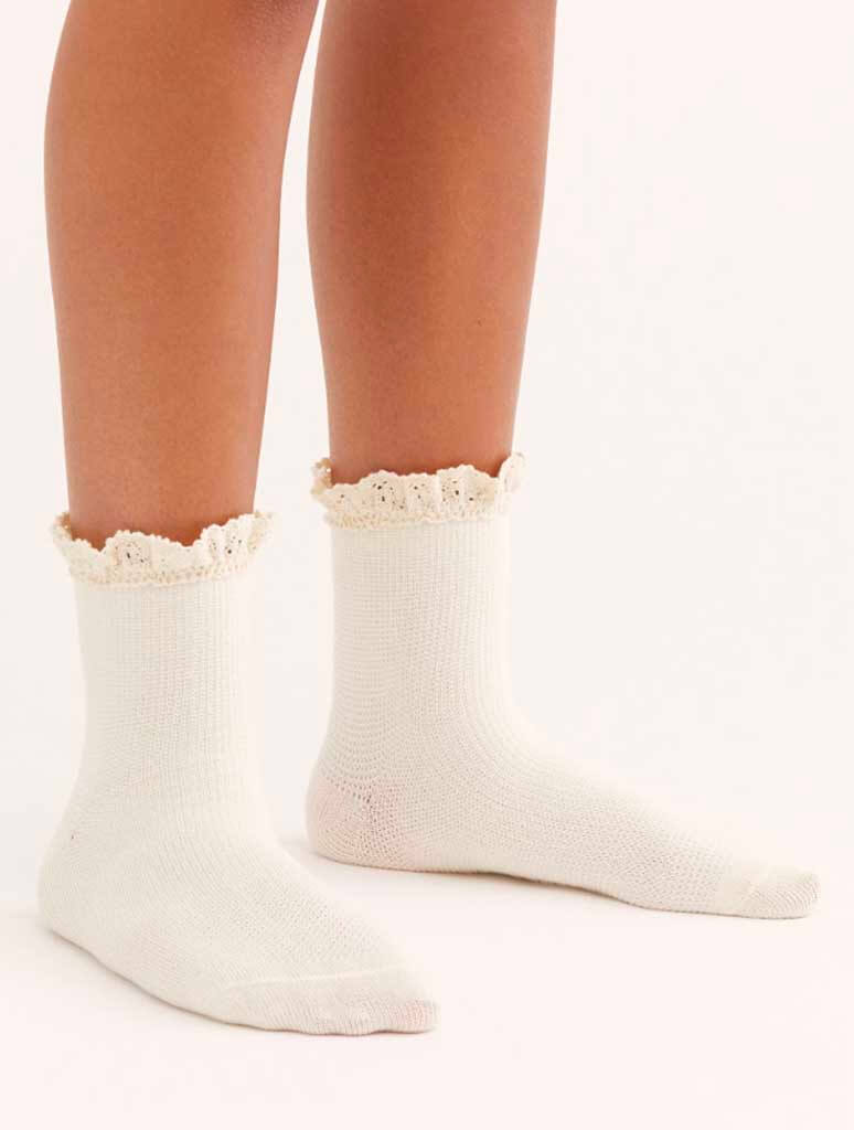Free People Beloved Waffle Knit Ankle Sock