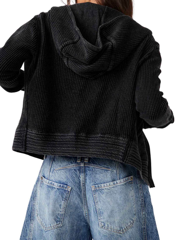 Free People Mason Hoodie in Black