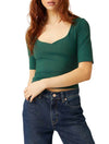 Free People Autumn Sun Top in Evergreen