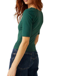 Free People Autumn Sun Top in Evergreen