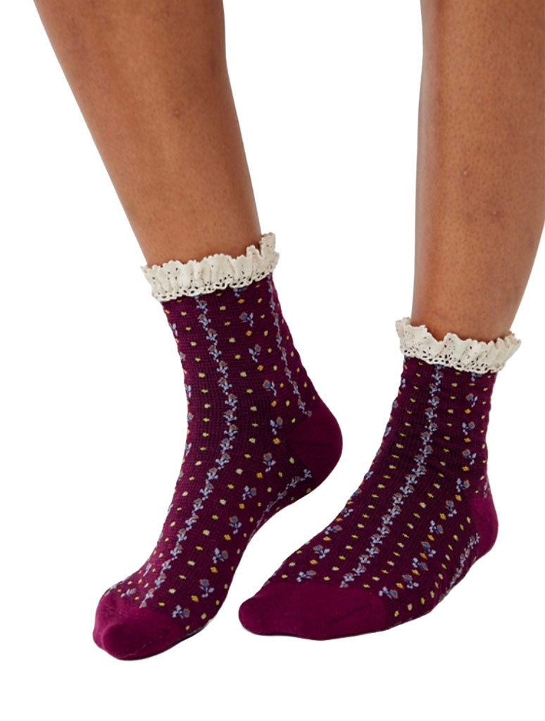 Free People Rosebud Waffle Knit Ankle Sock