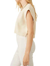 Free People Easy Street Vest in Cream