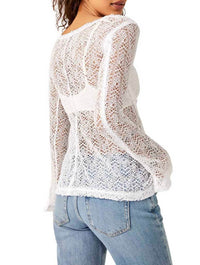 Free People On The Road Twisted Tee in Ivory
