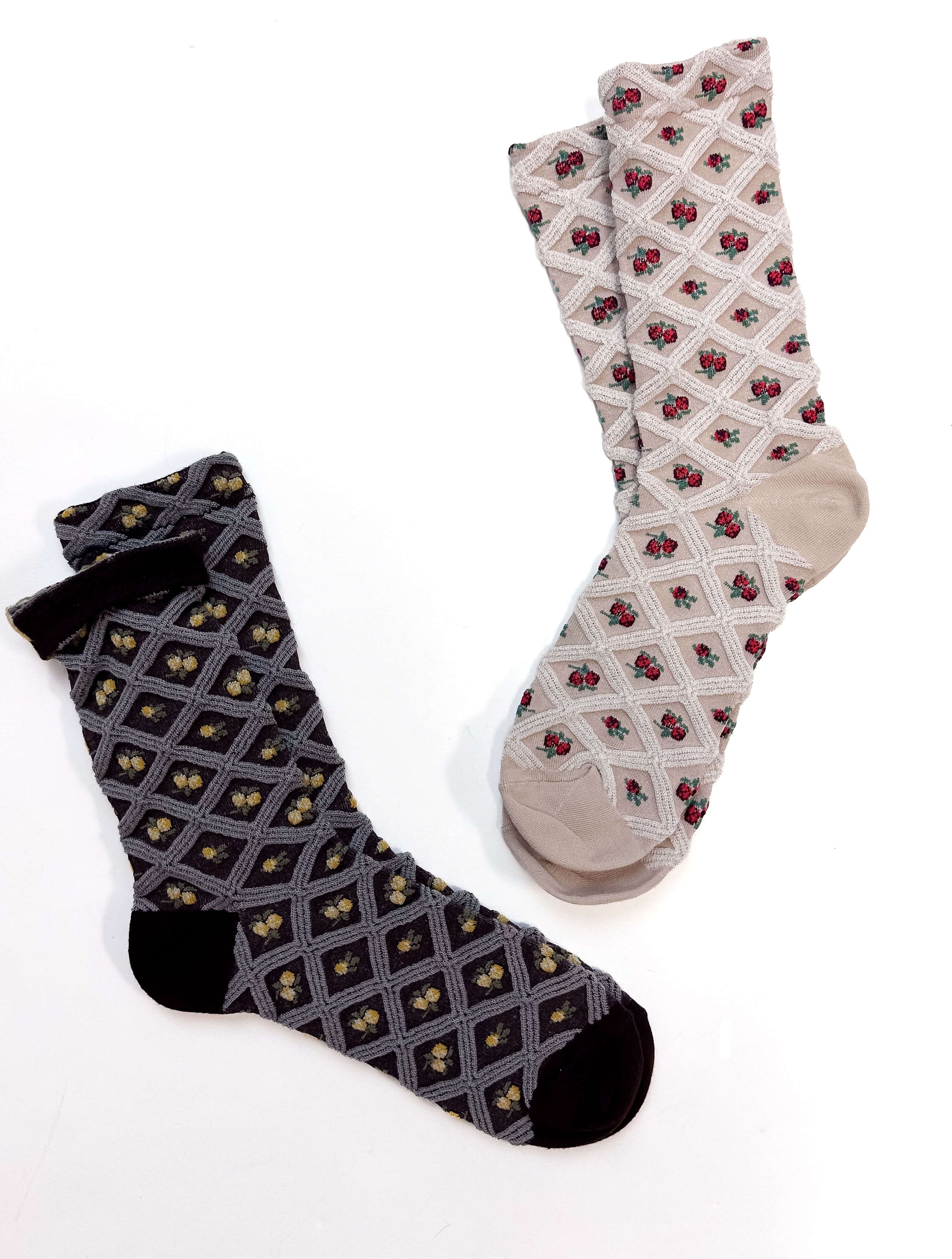 Free People Floral Jacquard Trouser Socks