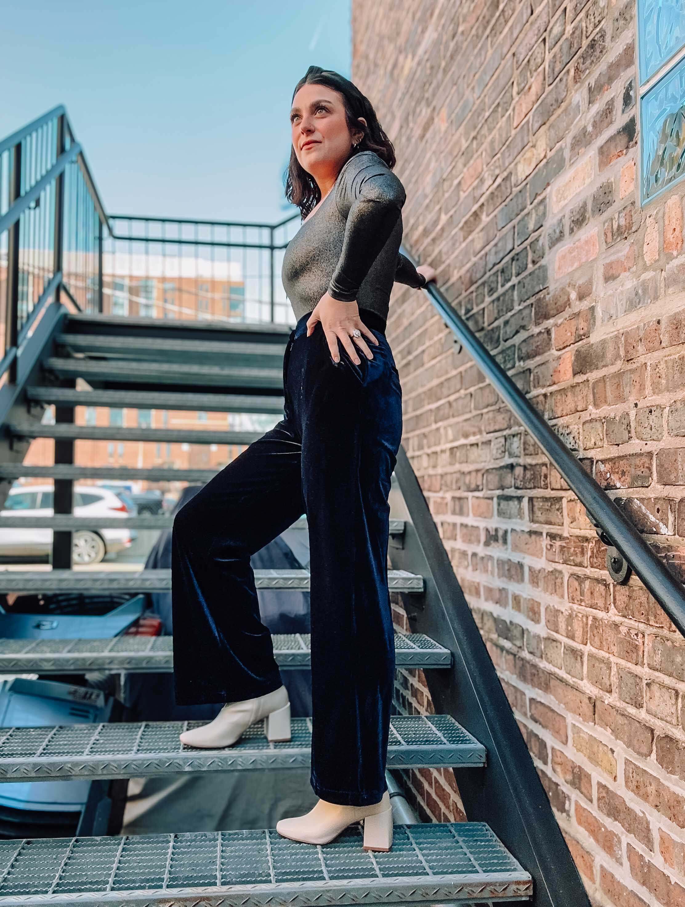 Terry Pants in Bleu Marine