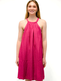 Alisier Woven Dress in Rose