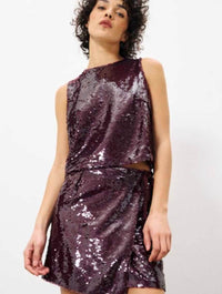 Dafne Sequin Sleeveless Top