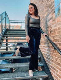 Terry Pants in Bleu Marine