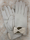 Touch Screen Gloves with Bow Detail