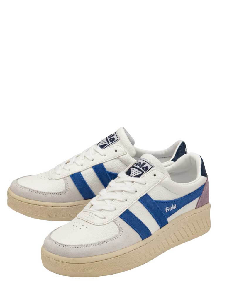 Gola Grandslam Trident Sneaker in White Sapphire Navy JAYNE Boutique