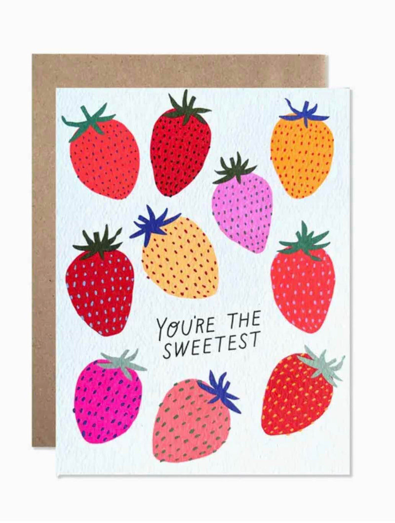 You're The Sweetest Strawberry Card