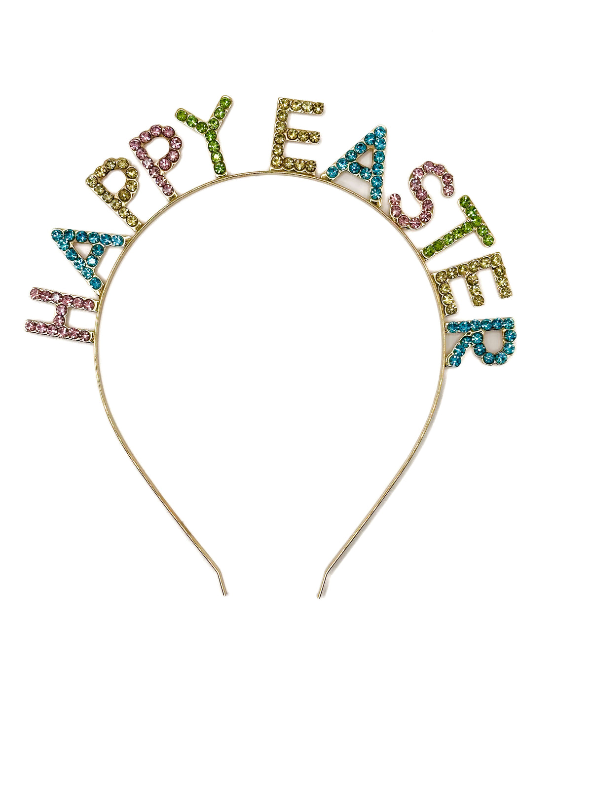 "Happy Easter" Headband in Gold