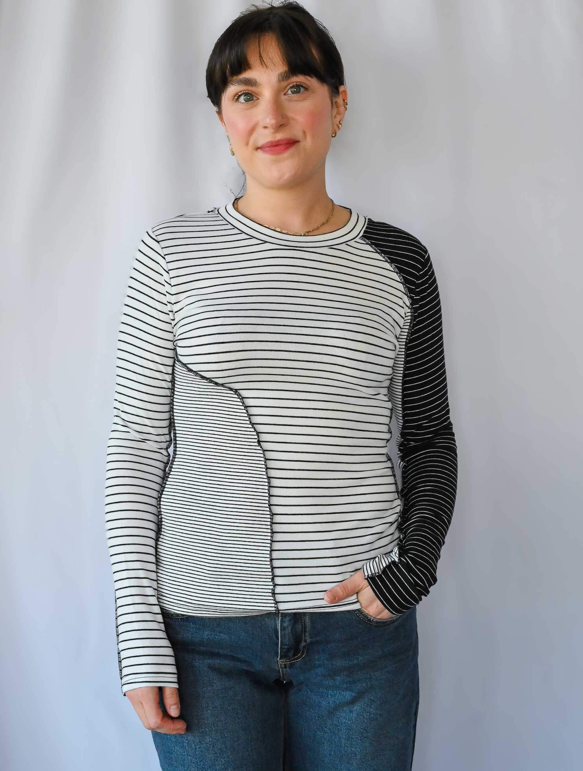 Multi Stripe Knit Top