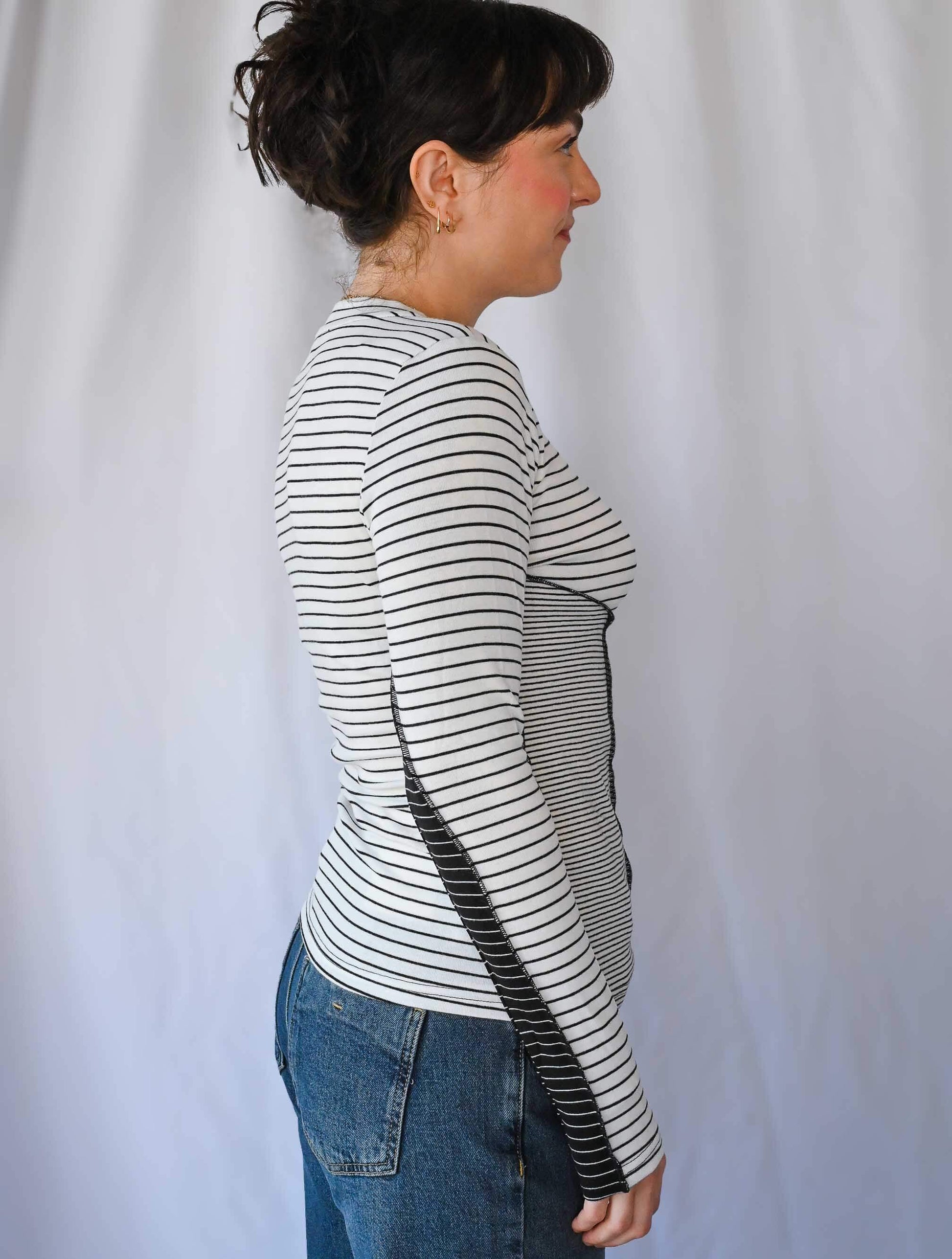 Multi Stripe Knit Top