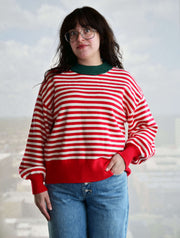 Round Neck Striped Sweater