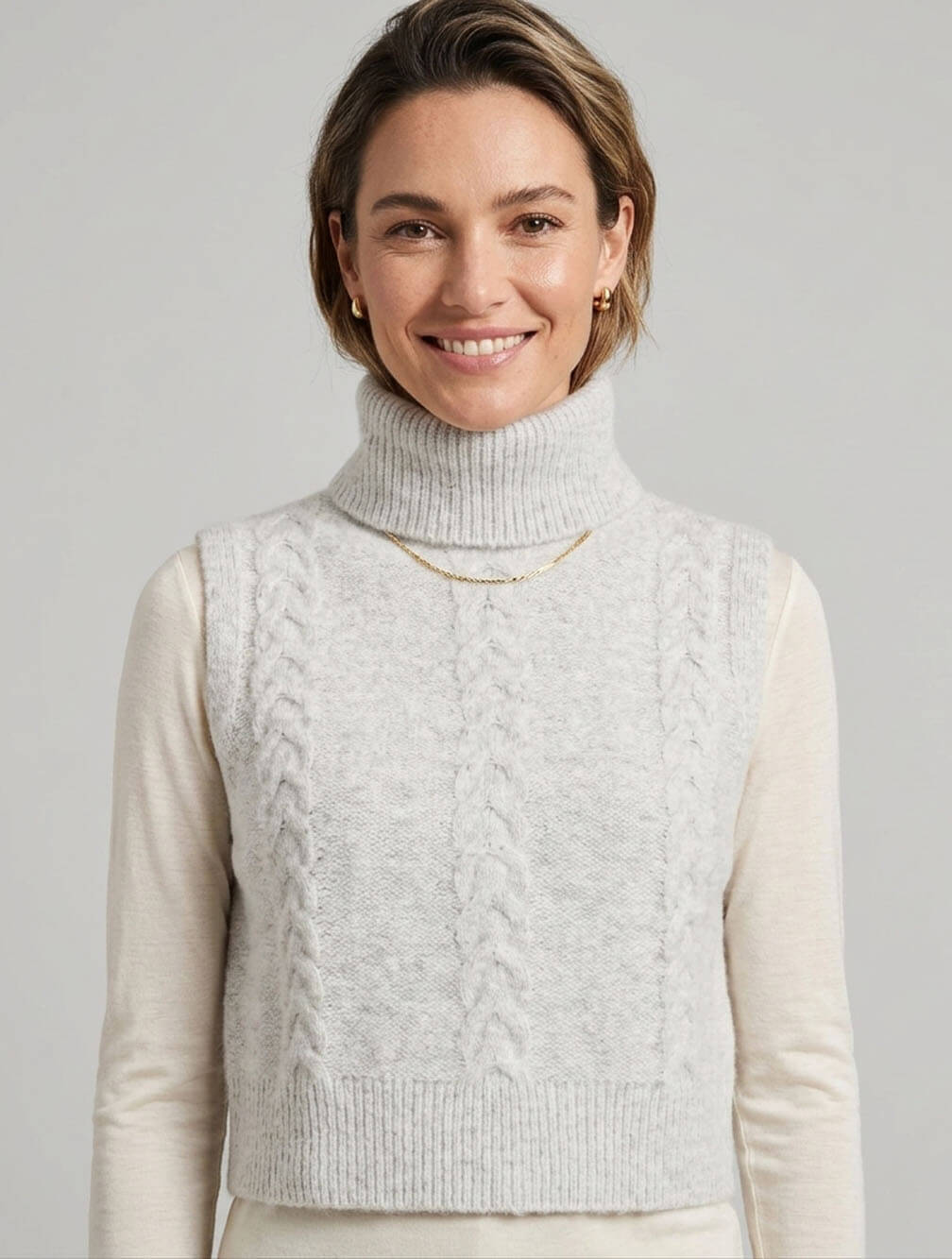 Iaalbertine Collar Sweater Vest
