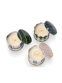 Illume Balsam & Cedar Noble Holiday Candle Tin Trio Gift Set