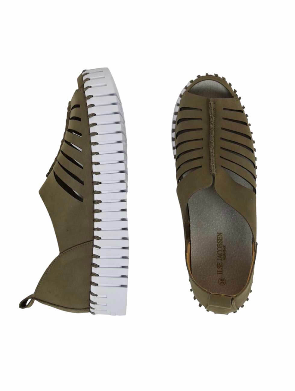 Ilse Jacobsen Tulip 9376 Open Toe in Falcon