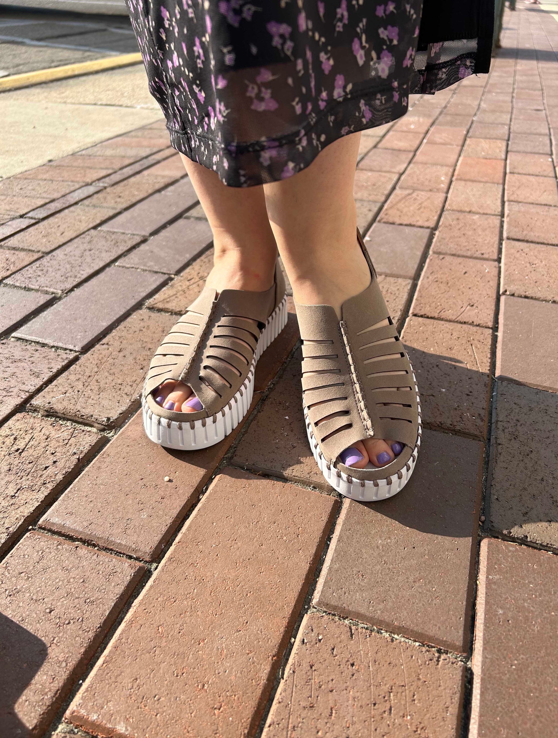 Ilse Jacobsen Tulip 9376 Open Toe in Falcon